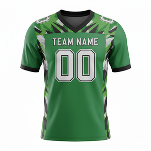 Maillots de football personnalisés pour adultes, manches courtes, maille respirante, séchage rapide, antibactériens, option grande taille, devant - Product Image 1