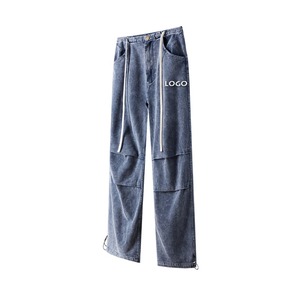 Custom Cuffed Sweatpants Manufacturer Premium Cotton Blend Joggers Acid Wash Stone Wash Private Label Embroidery Supplier - Product Image 1