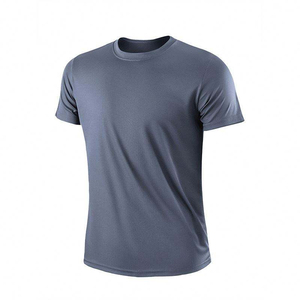 เสื้อยืดออกกำลังกายผู้ชายแฟชั่นสตรีท โพลีเอสเตอร์ผสมอีลาสเทน แห้งเร็ว ระบายอากาศดี  ลายเรียบ ผ้าถัก - Product Image 4