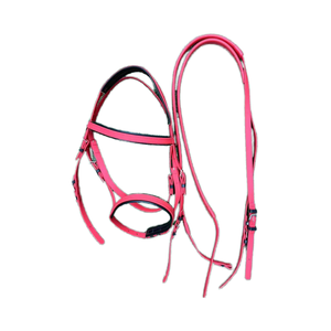 Stitched PVC Biothane Horse Bridle Wholesale <b>Waterproof</b> Custom OEM Colorful Durable Equestrian Headstall Reins - Product Image 3