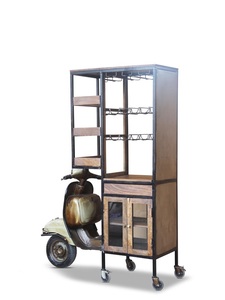 Industrial & Vintage Big <b>Bar</b> Counter Iron Metal & Wood Old Automobile Furniture for Dining Living Room or Bedroom - Product Image 2