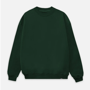 Sweat-shirt à col rond pour homme, streetwear, surdimensionné, en molleton de coton, pull décontracté, coupe ample, uni, basique - Product Image 3