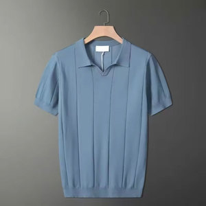 Men's Street Fashion Trend Sun Fade T-<b>Shirt</b> Loose Fit <b>100</b>% Factory OEM <b>Shirts</b> for Men Polo <b>Polyester</b> Spandex Polo T-<b>shirt</b> Men Go - Product Image 5