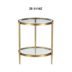 Nordic Style Metal <b>Candle</b> <b>Lantern</b> with Gold Stainless Steel Base Minimalist Handmade Round Living Room Indoor Furniture - Product Image 1