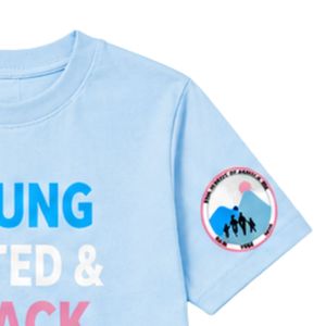 Camiseta Juvenil Azul de Manga Corta con Cuello Redondo y Diseño Gráfico para la Escuela, Ropa Cómoda para Uso Diario - Product Image 6