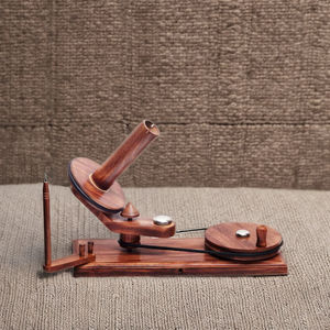 แบรนด์ของคุณเฉพาะงานหัตถกรรมไม้แบบพิเศษอุปกรณ์ถักทำจากไม้ที่มีคุณภาพสูงเส้นด้ายกับลูกคอนเวอร์เตอร์ - Product Image 1