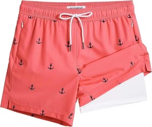 Wholesale Customized Embroidery High Quality Men Shorts With Elastic waist High Quality Embroidery And Panel - Product Image 4