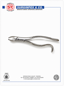 Forceps d'extraction dentaire manuel FIG 18R en acier inoxydable, pour molaires, côté droit, modèle anglais, instrument de chirurgie buccale CE - Product Image 1