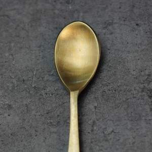 Juego de 6 Cucharas de Kansa Puro, Juego de Cucharas de Bronce para Comida Sólida o Líquida, Vajilla - Product Image 6