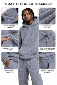 2026 Light Weight Winter Casual Hooded Plus Size Breathable Sustainable Men Tracksuits Wholesale 100% <b>Wool</b> Polar Fleece Apparel - Product Image 4