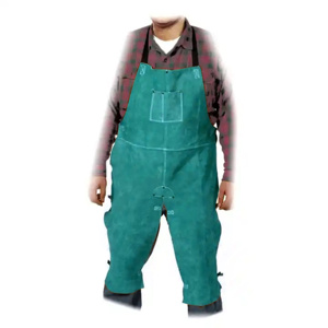 Premium Brown Cowhide Split Leather Industrial Safety Household Cleaning Tools <b>Accessories</b> Cowhide Leather Welding Apron - Product Image 5