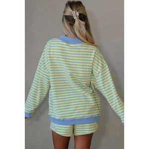 Custom Wholesale Printed Autumn/Winter Plus Size <b>Women's</b> Mock Neck Sweatshirt 100% Cotton Streetwear Pullover - Product Image 3