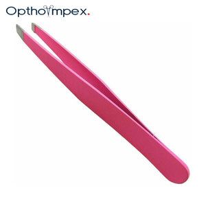 Pinzas de Precisión Reutilizables y Ligeras para Cejas, de Acero Inoxidable con Punta Inclinada, Herramienta Profesional para Depilación y Belleza - Product Image 1