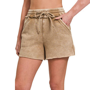 T-shirts décontractés d'été écologiques à carreaux de qualité supérieure pour femmes, à manches courtes, avec impression personnalisée, et shorts pour femmes très demandés - Product Image 5