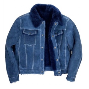 <b>Men's</b> <b>Flying</b> Aviator Style B3 Bomber <b>Jacket</b> Sheepskin Leather with Warm Fur Eco-Friendly Casual Biker Jeans OEM Fashion <b>Jacket</b> - Product Image 1