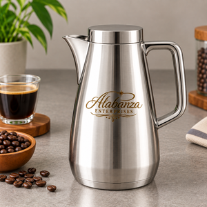 Alabanza Copper Turkish Coffee <b>Pot</b> Cezve Modern Engraved Shape Handle Spoon <b>Set</b> Reusable Eco-Friendly Thermal Insulation 0-6 - Product Image 3
