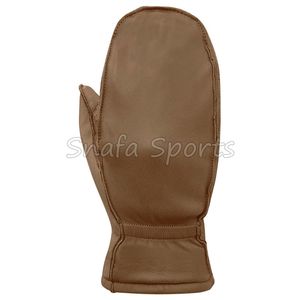 Direct Factory Supplier Customizable Logo Design Goat Skin Leather Mittens <b>Ski</b> Gloves for Winter Sports Cold Weather Mittens - Product Image 6