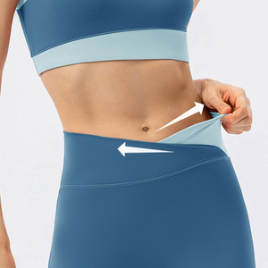 Ensemble de vêtements de sport pour la gym, le fitness, le yoga, style tendance, sans couture, respirant, séchage rapide, vêtements d'été athlétiques, ensemble 2 pièces - Product Image 5