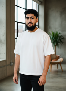 Custom LOGO Wholesale Crew Neck Heavy Weight T-shirt Oversized Boxy Fit <b>Tshirt</b> Dropped Shoulders Cropped Boxy t Shirt Streetwear - Product Image 3