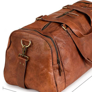 Bolsa de Viaje de Cuero para Fitness, Viajes y Uso Diario, Bolsa de Viaje Resistente con Costuras Fuertes y de Alta Calidad - Product Image 4