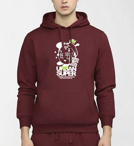 Sweat-shirt à capuche personnalisé pour homme, imprimé DTF, en molleton de coton mélangé de qualité supérieure, OEM ODM, logo personnalisé, vente en gros, streetwear - Product Image 1
