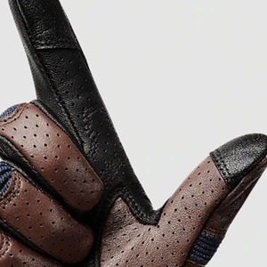 Guantes de Motocicleta de Cuero, Compatibles con Pantalla Táctil, Protección UV, Guantes de Motocicleta de Dedo Completo - Product Image 3