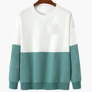 เสื้อสเวตเชิ้ตผู้ชายผ้าฝ้ายแท้ 100% แบบหนา แฟชั่นใหม่ สีพื้นเรียบง่าย ระบายอากาศได้ดี รุ่น 2026 - Product Image 1