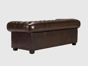 Classic Chesterfield Genuine Leather Three Seater <b>Sofa</b> Deep Button Tufted Rolled Arms Vintage Living Room Furniture <b>Wood</b> <b>Frame</b> - Product Image 5