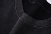 T-shirt vintage personnalisé pour homme, coupe classique, 2026, 100 % coton, 240 g, poids lourd, couleur unie, impression de logo personnalisé, col roulé, sans manches