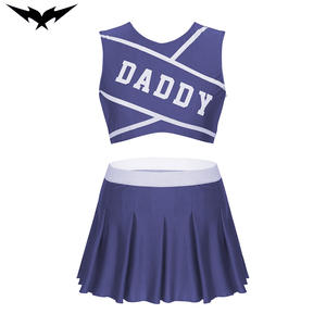 Conception sur mesure d'uniformes de cheerleading pour adultes, vente en gros, costumes de danse en spandex/polyester imprimés par transfert thermique avec logo personnalisé - Product Image 4