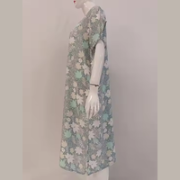 Vestido de verano para mujer con botones, material fresco, cómodo de llevar, no se desvanece fácilmente, ideal para relajarse todos los días.
