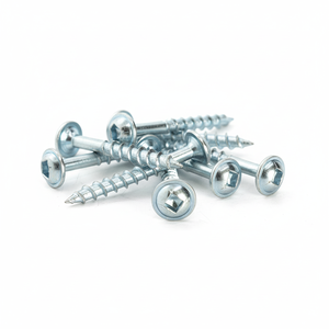 Vis autotaraudeuses PDC Modèle 8 CLASSE 4 à tête cylindrique, filetage grossier pour bois, à entraînement Phillips/Pozi, en acier au carbone nickelé/zingué - Product Image 1