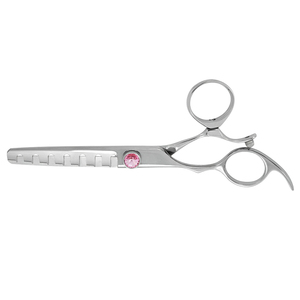 Tijeras de Entresacar de Acero Inoxidable Cobalto para Peluquería, con Dientes Giratorios, 7 Pulgadas, para Salones de Belleza y Uso Doméstico, Manuales - Product Image 1