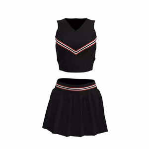 Conception d'uniformes de cheerleading, créez votre propre tenue d'équipe, uniforme de cheerleading en tissu doux, vêtements de sport pour l'entraînement - Product Image 1
