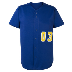 Wholesale Best Selling Unisex Baseball Uniform Customized Logo Team Name 100% Polyester Cotton Short Sleeve Moisture-Wicking - Product Image 2