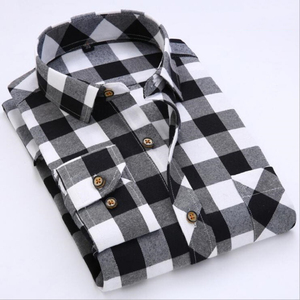 Chemise en flanelle rayée pour homme, dernière mode, 100% coton, manches longues, décontractée, saison hivernale, vente en gros, OEM, haute qualité, personnalisée - Product Image 6