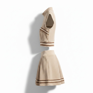 Nouveaux uniformes de cheerleading professionnels, tenues de cheerleader personnalisées à col en V sans manches, vêtements de sport pour l'esprit d'équipe - Product Image 2
