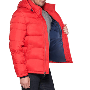 Puffer JacketMen's High-Durable <b>Top</b> Long Coats Premium Canvas Winter Puffer Jackets with Thick Duck Hood High Street Style Warm - Product Image 6