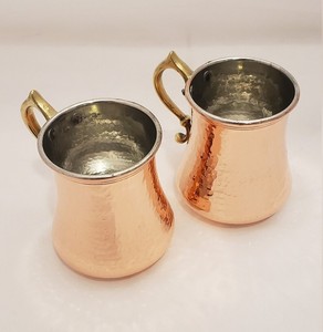 High Quality Pure Copper <b>Mug</b> Handle Modern Luxury Design <b>Large</b> Capacity Durable Different Sizes Wine Party-Perfect Drinkware - Product Image 1
