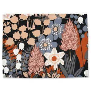 Bandeja de Servir Esmaltada, Rectangular, Metálica, Decorativa, con Diseño Floral de Corazones, para Desayuno, Organizador de Joyas, Bandeja de Vanidad - Product Image 6