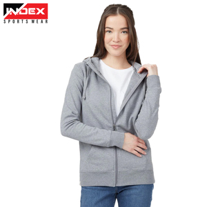 Sudadera con Capucha y Cremallera para Mujer, Marca INDEX SPORTSWEAR, Color Sólido, Informal, Manga Larga, Tejida, para Otoño - Product Image 5