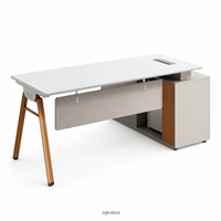 Armoire de rangement latérale de bureau moderne ArchieLeap, orange, en forme de A, 2000 mm, mobilier de bureau personnalisé ZQR-00010, à base de bois