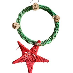 Guirnalda Navideña Decorativa de Mimbre y Ratán Hecha a Mano para Decoración Navideña, Venta al por Mayor desde Vietnam - Product Image 1