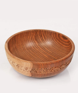 Bol en bois au design élégant pour servir des fruits secs, des collations et des biscuits, finition haut de gamme pour la table. - Product Image 2
