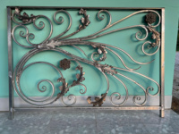 Barandillas de Balcón de Hierro Forjado Elegantes para Exteriores, Balaustrada Decorativa de Hierro para Arquitectura Moderna y Clásica