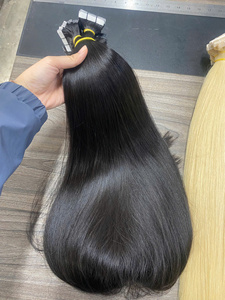 100% Remy Virgin Human Hair Straight Double Drawn Skin Pu Slim Hair Extensions Tape in Slim Pu Tape in Hair Extensions - Product Image 6