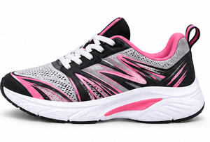 Chaussures de sport décontractées en maille tricotée pour hommes et femmes, respirantes, légères, à lacets, pour l'extérieur, vente en gros - Product Image 2