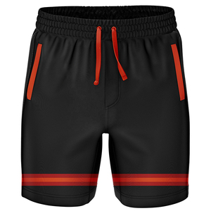 Pantalones Cortos Deportivos Casuales para Hombre, de Color Sólido, de Secado Rápido, de Poliéster Tejido, con Cintura Ajustable con Cordón y Raya Lateral, de Tiro Medio - Product Image 5