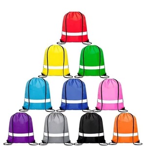 Bolsa Deportiva con Cordón de Poliéster Estampada Personalizada, Mochila Ligera para Gimnasio, Bolsa de Viaje Promocional Reutilizable y Colorida - Product Image 3