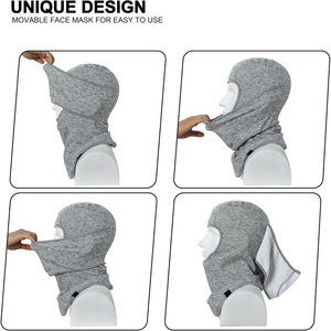Masque balaclava chaud personnalisé avec logo pour adultes, tissu respirant pour les sports d'hiver, la moto, les activités de plein air et la pêche - Product Image 2